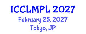 International Conference on Commercial Law, Media and Public Law (ICCLMPL) February 25, 2027 - Tokyo, Japan International Conference on Commercial Law, Media and Public Law (ICCLMPL) February 25, 2027 - Tokyo, Japan