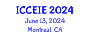 International Conference on Communication and Electronic Information Engineering (ICCEIE) June 13, 2024 - Montreal, Canada