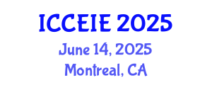 International Conference on Communication and Electronic Information Engineering (ICCEIE) June 14, 2025 - Montreal, Canada