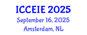 International Conference on Communication and Electronic Information Engineering (ICCEIE) September 16, 2025 - Amsterdam, Netherlands