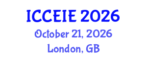 International Conference on Communication and Electronic Information Engineering (ICCEIE) October 21, 2026 - London, United Kingdom