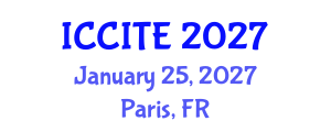 International Conference on Communication and Information Technology and Engineering (ICCITE) January 25, 2027 - Paris, France International Conference on Communication and Information Technology and Engineering (ICCITE) January 25, 2027 - Paris, France