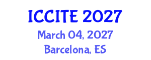 International Conference on Communication and Information Technology and Engineering (ICCITE) March 04, 2027 - Barcelona, Spain International Conference on Communication and Information Technology and Engineering (ICCITE) March 04, 2027 - Barcelona, Spain
