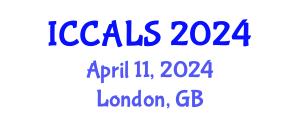 International Conference on Communication and Linguistics Studies (ICCALS) April 11, 2024 - London, United Kingdom