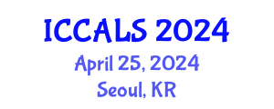 International Conference on Communication and Linguistics Studies (ICCALS) April 25, 2024 - Seoul, Republic of Korea