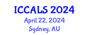 International Conference on Communication and Linguistics Studies (ICCALS) April 22, 2024 - Sydney, Australia