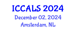 International Conference on Communication and Linguistics Studies (ICCALS) December 02, 2024 - Amsterdam, Netherlands