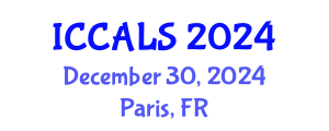 International Conference on Communication and Linguistics Studies (ICCALS) December 30, 2024 - Paris, France