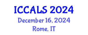 International Conference on Communication and Linguistics Studies (ICCALS) December 16, 2024 - Rome, Italy