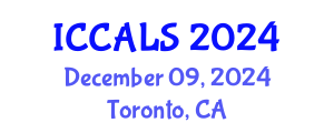 International Conference on Communication and Linguistics Studies (ICCALS) December 09, 2024 - Toronto, Canada