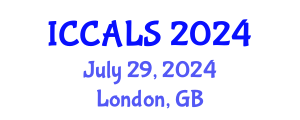 International Conference on Communication and Linguistics Studies (ICCALS) July 29, 2024 - London, United Kingdom