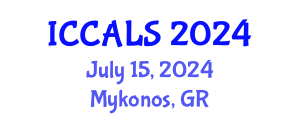 International Conference on Communication and Linguistics Studies (ICCALS) July 15, 2024 - Mykonos, Greece