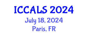 International Conference on Communication and Linguistics Studies (ICCALS) July 18, 2024 - Paris, France