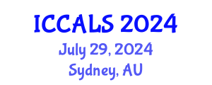 International Conference on Communication and Linguistics Studies (ICCALS) July 29, 2024 - Sydney, Australia