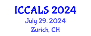 International Conference on Communication and Linguistics Studies (ICCALS) July 29, 2024 - Zurich, Switzerland