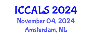 International Conference on Communication and Linguistics Studies (ICCALS) November 04, 2024 - Amsterdam, Netherlands
