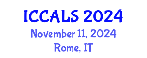 International Conference on Communication and Linguistics Studies (ICCALS) November 11, 2024 - Rome, Italy
