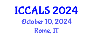 International Conference on Communication and Linguistics Studies (ICCALS) October 10, 2024 - Rome, Italy