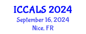 International Conference on Communication and Linguistics Studies (ICCALS) September 16, 2024 - Nice, France