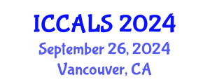 International Conference on Communication and Linguistics Studies (ICCALS) September 26, 2024 - Vancouver, Canada