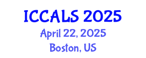 International Conference on Communication and Linguistics Studies (ICCALS) April 22, 2025 - Boston, United States