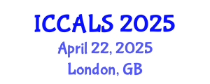 International Conference on Communication and Linguistics Studies (ICCALS) April 22, 2025 - London, United Kingdom