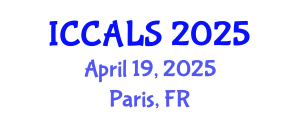 International Conference on Communication and Linguistics Studies (ICCALS) April 19, 2025 - Paris, France