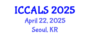 International Conference on Communication and Linguistics Studies (ICCALS) April 22, 2025 - Seoul, Republic of Korea