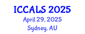 International Conference on Communication and Linguistics Studies (ICCALS) April 29, 2025 - Sydney, Australia