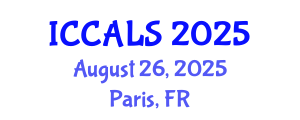 International Conference on Communication and Linguistics Studies (ICCALS) August 26, 2025 - Paris, France