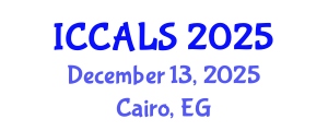 International Conference on Communication and Linguistics Studies (ICCALS) December 13, 2025 - Cairo, Egypt