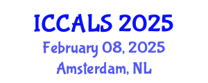 International Conference on Communication and Linguistics Studies (ICCALS) February 08, 2025 - Amsterdam, Netherlands