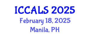 International Conference on Communication and Linguistics Studies (ICCALS) February 18, 2025 - Manila, Philippines