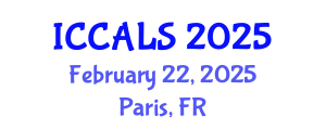 International Conference on Communication and Linguistics Studies (ICCALS) February 22, 2025 - Paris, France