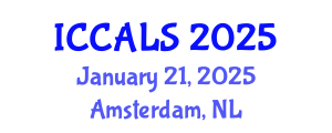 International Conference on Communication and Linguistics Studies (ICCALS) January 21, 2025 - Amsterdam, Netherlands