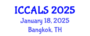 International Conference on Communication and Linguistics Studies (ICCALS) January 18, 2025 - Bangkok, Thailand