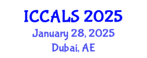 International Conference on Communication and Linguistics Studies (ICCALS) January 28, 2025 - Dubai, United Arab Emirates