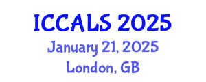 International Conference on Communication and Linguistics Studies (ICCALS) January 21, 2025 - London, United Kingdom