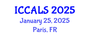 International Conference on Communication and Linguistics Studies (ICCALS) January 25, 2025 - Paris, France