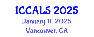 International Conference on Communication and Linguistics Studies (ICCALS) January 11, 2025 - Vancouver, Canada