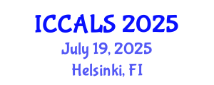 International Conference on Communication and Linguistics Studies (ICCALS) July 19, 2025 - Helsinki, Finland