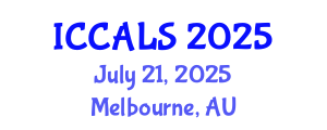 International Conference on Communication and Linguistics Studies (ICCALS) July 21, 2025 - Melbourne, Australia