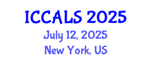 International Conference on Communication and Linguistics Studies (ICCALS) July 12, 2025 - New York, United States