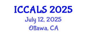 International Conference on Communication and Linguistics Studies (ICCALS) July 12, 2025 - Ottawa, Canada