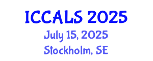 International Conference on Communication and Linguistics Studies (ICCALS) July 15, 2025 - Stockholm, Sweden