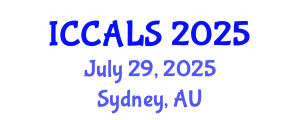 International Conference on Communication and Linguistics Studies (ICCALS) July 29, 2025 - Sydney, Australia