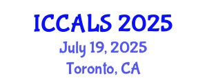 International Conference on Communication and Linguistics Studies (ICCALS) July 19, 2025 - Toronto, Canada