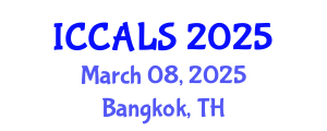 International Conference on Communication and Linguistics Studies (ICCALS) March 08, 2025 - Bangkok, Thailand