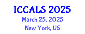 International Conference on Communication and Linguistics Studies (ICCALS) March 25, 2025 - New York, United States
