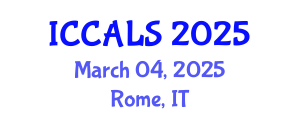International Conference on Communication and Linguistics Studies (ICCALS) March 04, 2025 - Rome, Italy